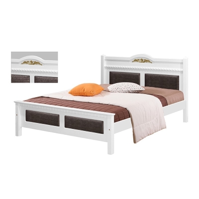 Atop ATN 8634WH King Size Bed Frame