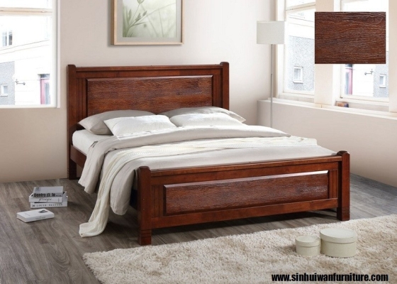 Wooden Bed - Topher