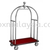 STAINLESS STEEL BIRDCAGE CARTS HOTEL LUGGAGE TROLLEY
