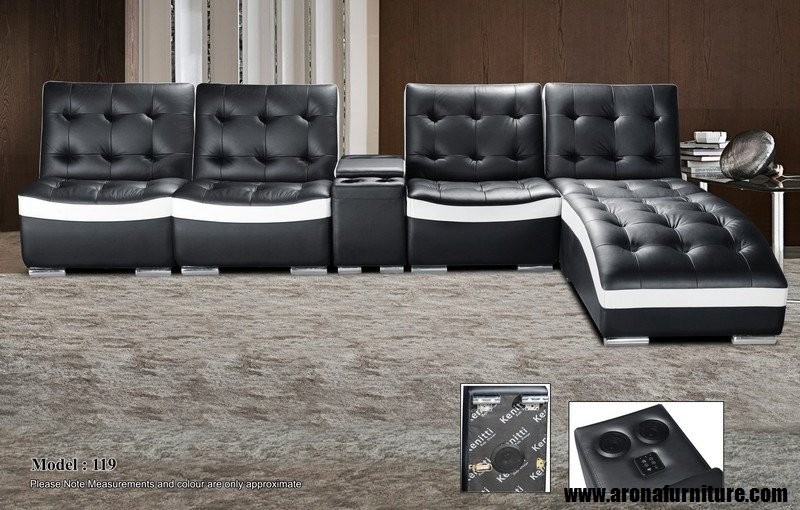 Model 119 L-Shape Leather Sofa Sofa Furniture Choose Sample / Pattern Chart