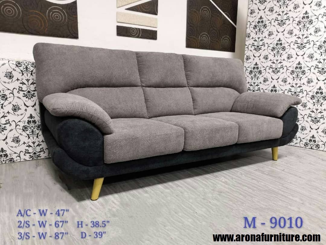 M-9010 3 Seats Fabrics Sofa  Sofa Furniture Choose Sample / Pattern Chart