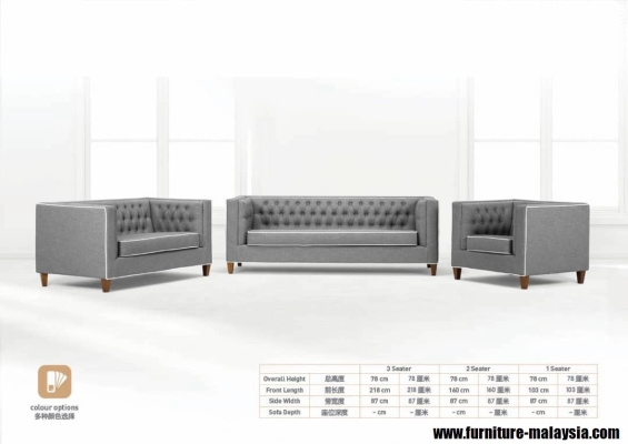 EM ESTGA1604 (1+2+3) Sofa Set