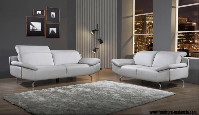 ɳ ͺ : 3099 Vedori H-Leather (3+2) Sofa Set