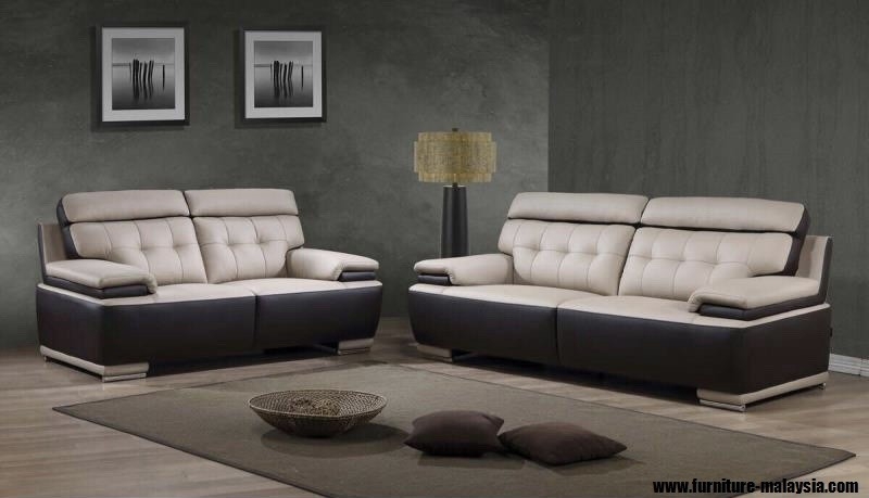 Sofa Model : 3082 Dice H-Leather (3+2) Sofa Set Leather Sofa Sofa Furniture Choose Sample / Pattern Chart