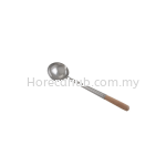 QWARE STAINLESS STEEL LADLE WITH WOODEN HANDLE QKL-02-SS 45CM