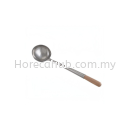 QWARE STAINLESS STEEL LADLE WITH WOODEN HANDLE QKL-XL-SS 50.5CM
