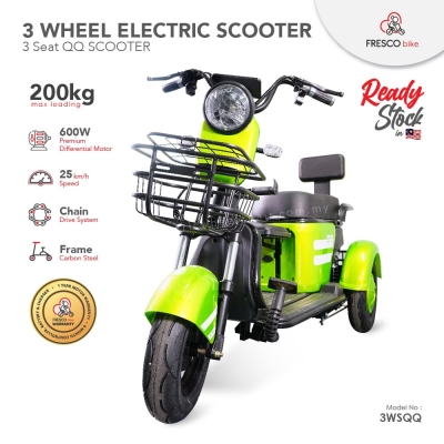 3 Wheel Electric Scooter OKU 3 Seat QQ SCOOTER