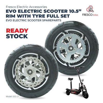 EES-21 Evo Electric Scooter 10.5 Rim With Tyre Full Set Spare parts