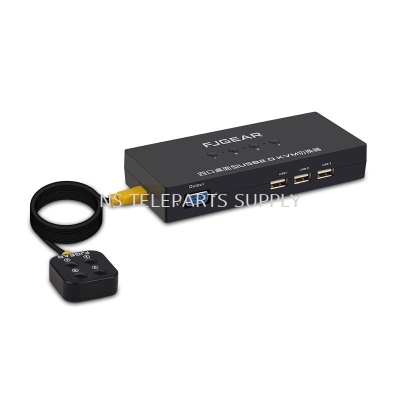 FJGEAR 4 IN 1 USB 2.0 KVM SWITCH (M) NO: FJ-401UK