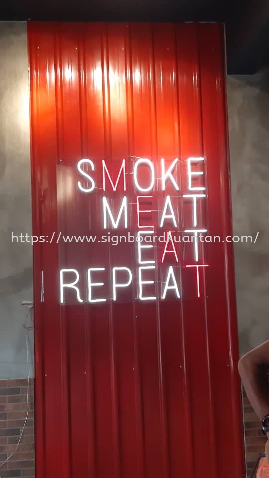 MEAT LED NEON SIGN