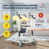 Shifting Commode Moving Transfer Chair Semi Auto Bath Shower With Potty Toilet Seat (Premium) Commode / Transfer Chair Wheelchair - Fresco Bike