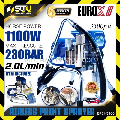 EUROX EPSH3900 230Bar Airless Paint Sprayer 1100W