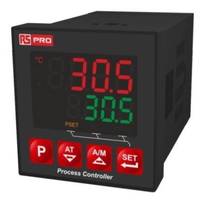 222-8151 - RS PRO DIN Rail PID Temperature Controller, 48 x 48mm 3 Input, 3 Output Analog Relay