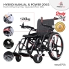 Electric Wheelchair Lightweight Hybrid New Upgraded 200W Motor Electric Wheelchair Wheelchair - Fresco Bike