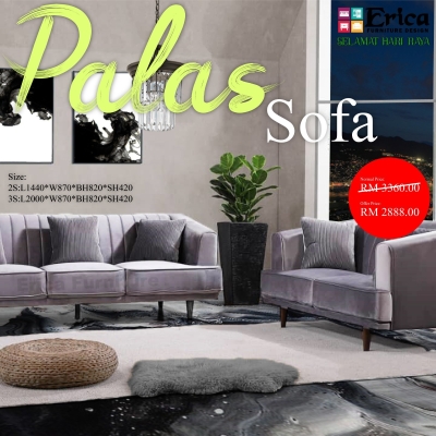 PALAS 2+3 FABRIC SOFA