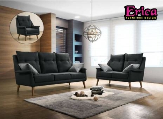 ERICA Fabric Sofa Set (1+2+3)