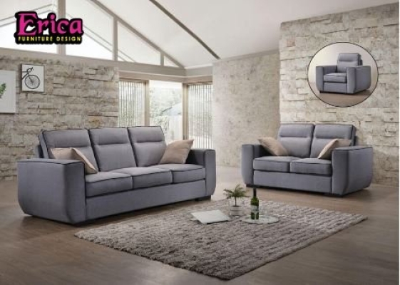 ERICA Fabric Sofa Set (1+2+3)  