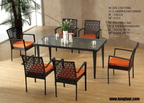 Garden Table Set 2201+2201BK-