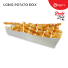 Long Potato Plain Box 100psc Packaging