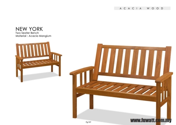 NEW YORK 3 SEATER BENCH