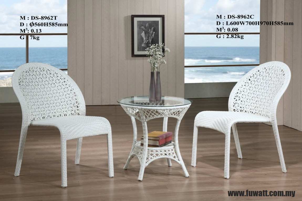 DS-8962C Outdoor 2 Chairs + 1 Table Set Furniture Choose Sample / Pattern Chart