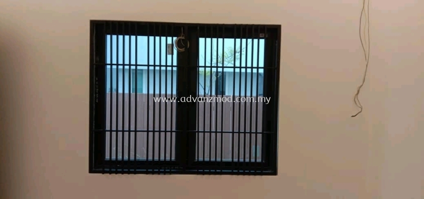 Window Grille With Powder Coating Matt Black 