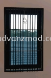 Window Grille With Powder Coating Matt Black  Mild Steel Grille