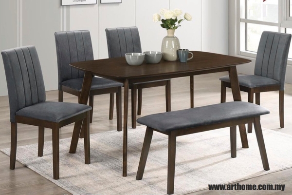 WOODEN DINING SET 1+4+B (SYMPHONY B + SYMPHONY B)