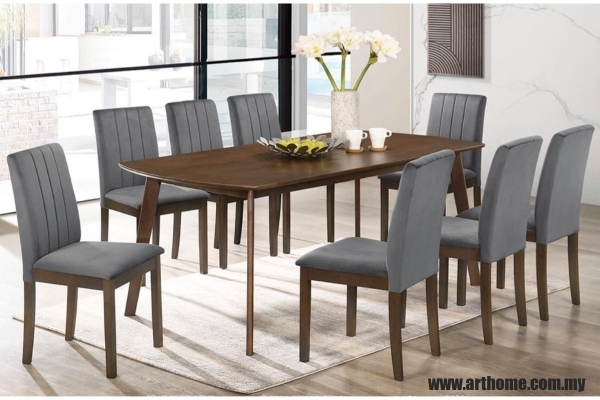 Wooden Dining Set 1+8 (BIGWAY B + SYMPHONY B)