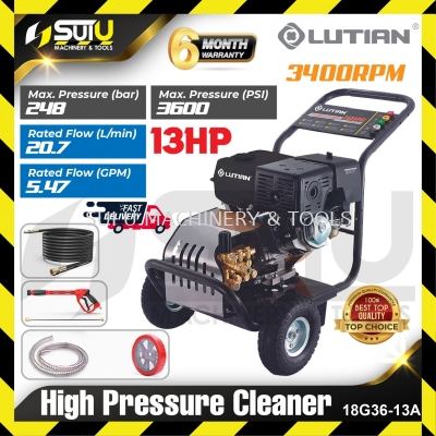 LUTIAN 18G36-13A 13HP 248Bar High Pressure Cleaner / Washer 3400RPM