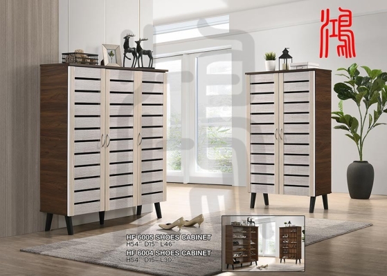 HF 6004 & 6005 Wooden Shoe Cabinet