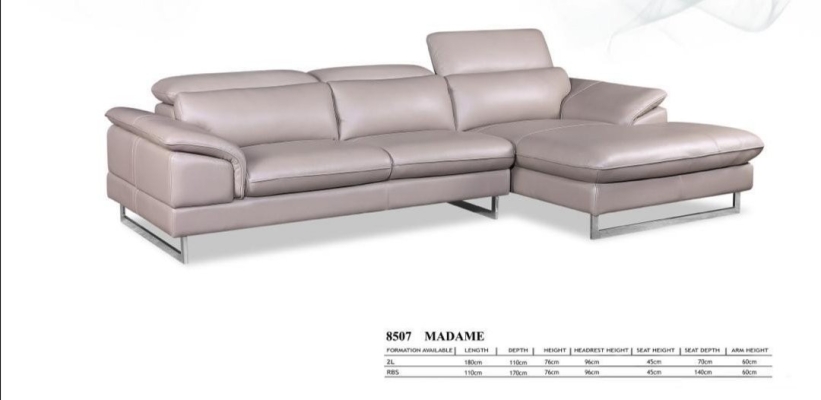 ɳ ͺ : 8507 Madame - L Shape Sofa