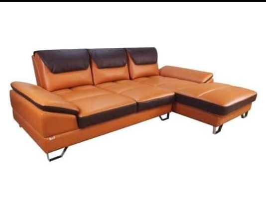 Sofa Model : L shape cowhide Leather sofa