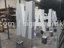 aluminium box up double close face gaint lettering logo signage signboard  Aluminum Big 3D Box Up Lettering Sigange