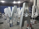 aluminium box up double close face gaint lettering logo signage signboard  Aluminum Big 3D Box Up Lettering Sigange