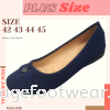 PlusSize Women Shoe with FLAT Sole- PS-71-51 - BLUE Colour Plus Size Shoes