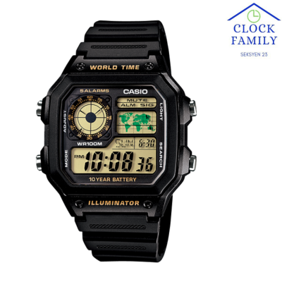 ae-1200wh-1b casio digital men black resin band watch 