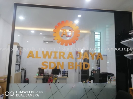alwira jaya pvc cut out 3d lettering logo indoor company signage signboard at seri kembangan selangor