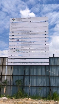 project signage signboard at kuala langat