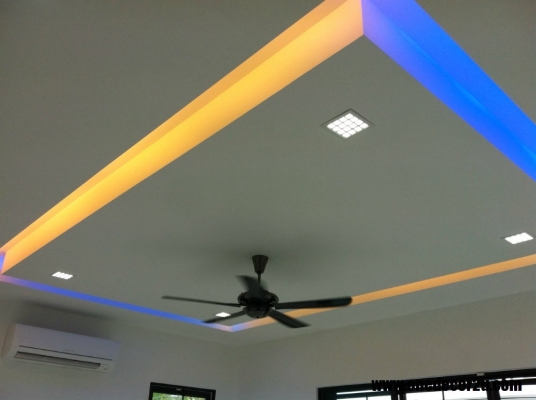 Siling Plaster Gaya LED Warna-warni Di Kuala Lumpur / Selangor