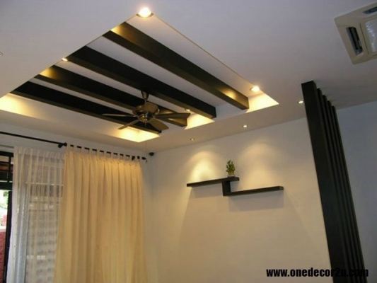 Mix Wooden Plaster Ceiling Sample & Contractor Selangor / Kuala Lumpur