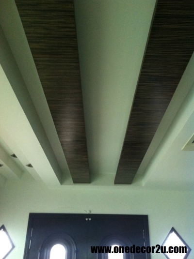 Mix Wooden Plaster Ceiling Sample & Contractor Selangor / Kuala Lumpur