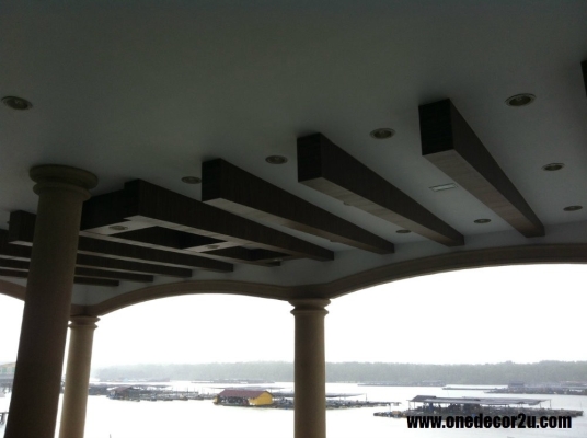 Mix Wooden Plaster Ceiling Sample & Contractor Selangor / Kuala Lumpur