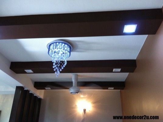 Mix Wooden Plaster Ceiling Sample & Contractor Selangor / Kuala Lumpur