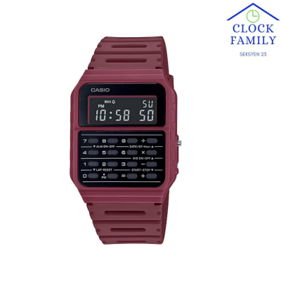 CA-53WH-4B CASIO UNISEX RED RESIN BAND WATCH