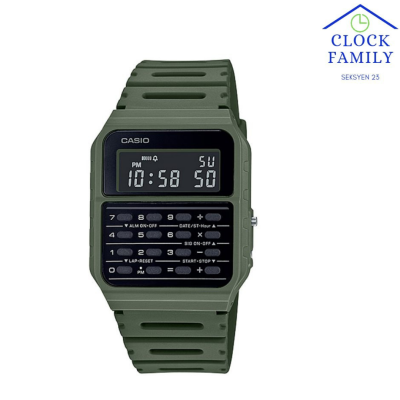 CA-53WH-3B CASIO DIGITAL UNISEX GREEN RESIN BAND WATCH