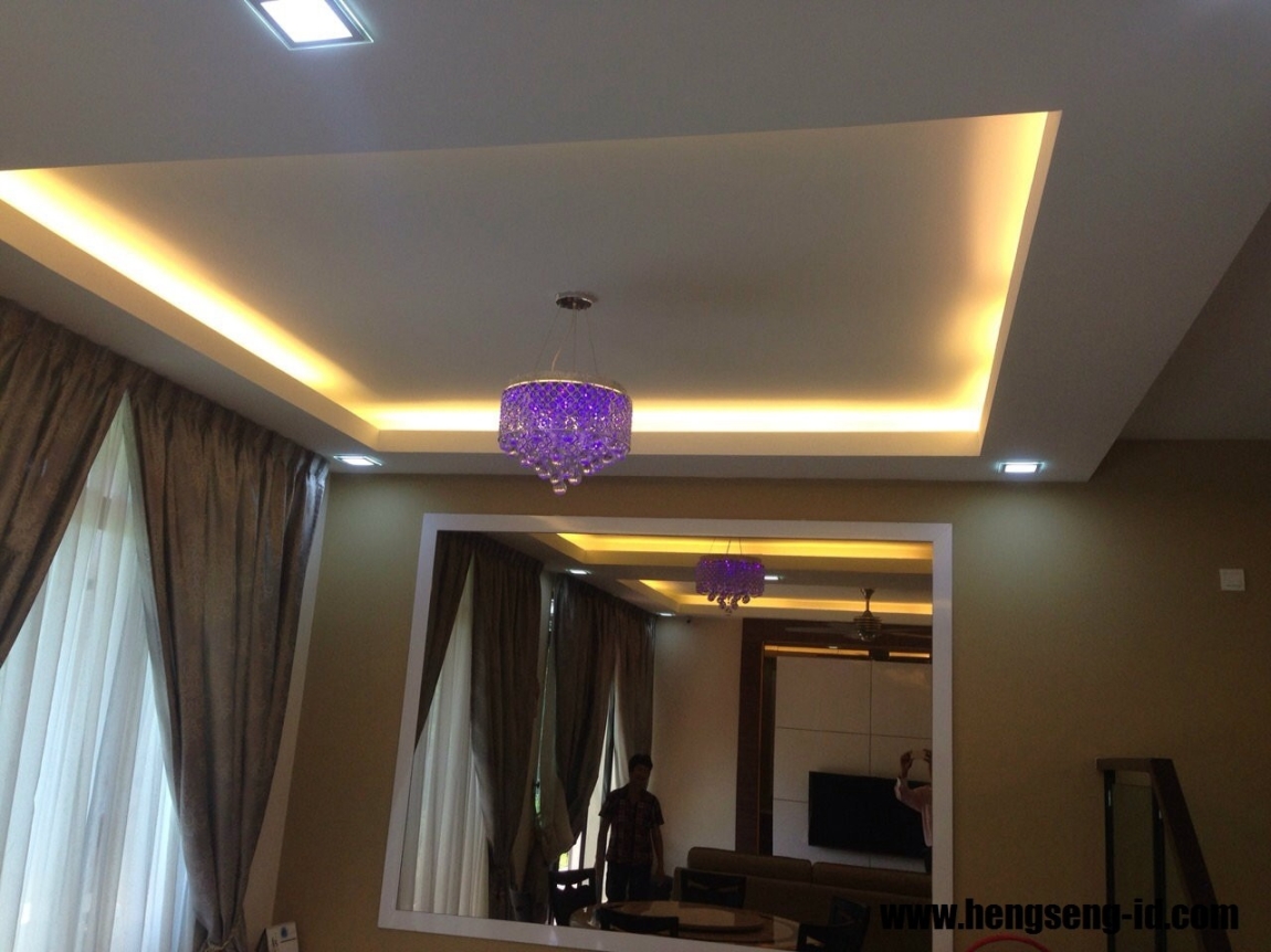 Colorful LED Light Holder Plaster Ceiling Design Johor Bahru Johor Bahru / Johor Jaya / Pasir Gudang / Ulu Tiram / Skudai / Bukit Indah / Masai Plaster Ceiling Overview Plaster Ceiling Malaysia Reference Renovation Design 