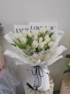 WHITE TULIP ( 20 FLOWER ) Flower Bouquet Bouquet