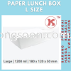 L SIZE PAPER LUNCH BOX / KRAFT BOX / KOTAK NASI / ֽ Paper Packaging Packaging / װƷ / Barang packing