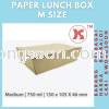 M SIZE PAPER LUNCH BOX / KRAFT BOX / KOTAK NASI / ֽ Paper Packaging Packaging / װƷ / Barang packing